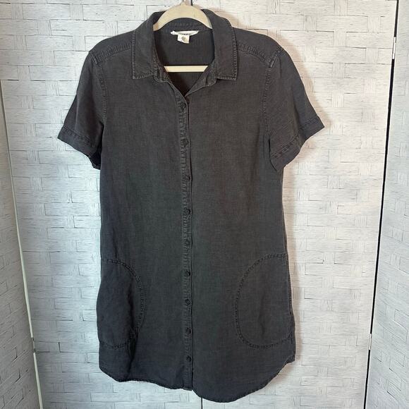 Lucky Brand Charcoal Midi Dress - Picture 1 of 9